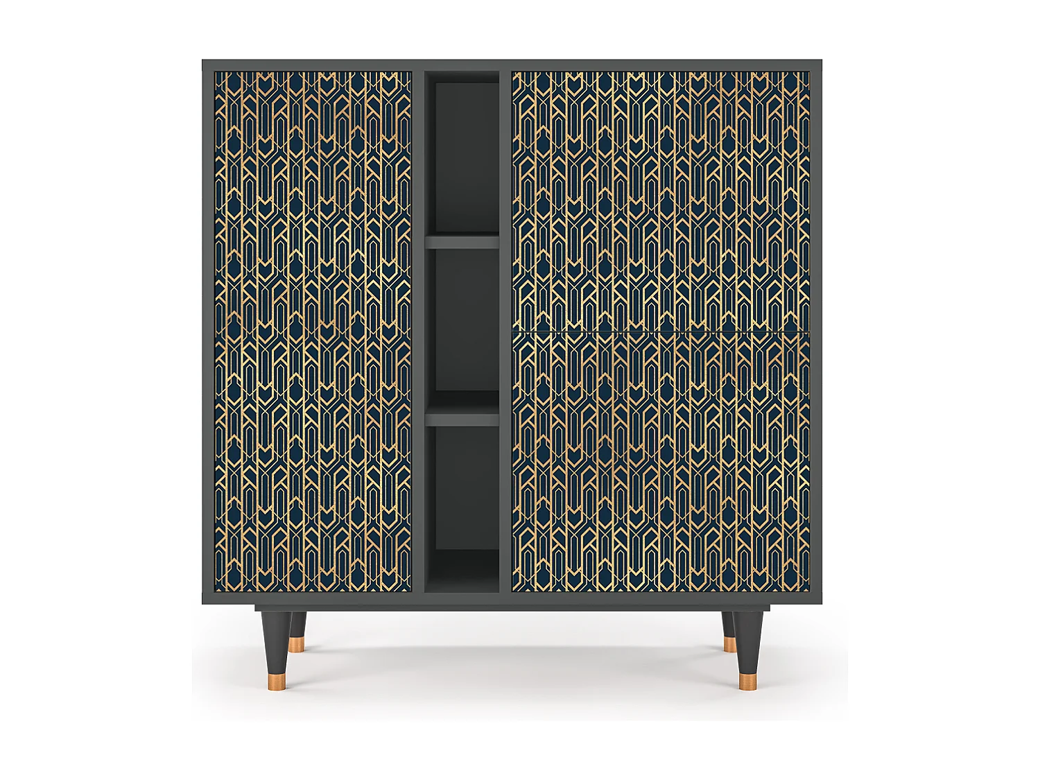 Kredens - 94х96х41 cm - BS5 - Golden Empire, Antracyt