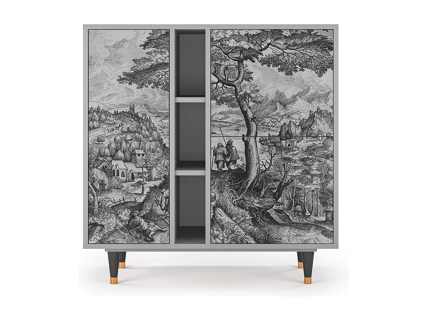 Buffet - 94х96х41 cm - BS5 - Milites Requiescentes, Gris