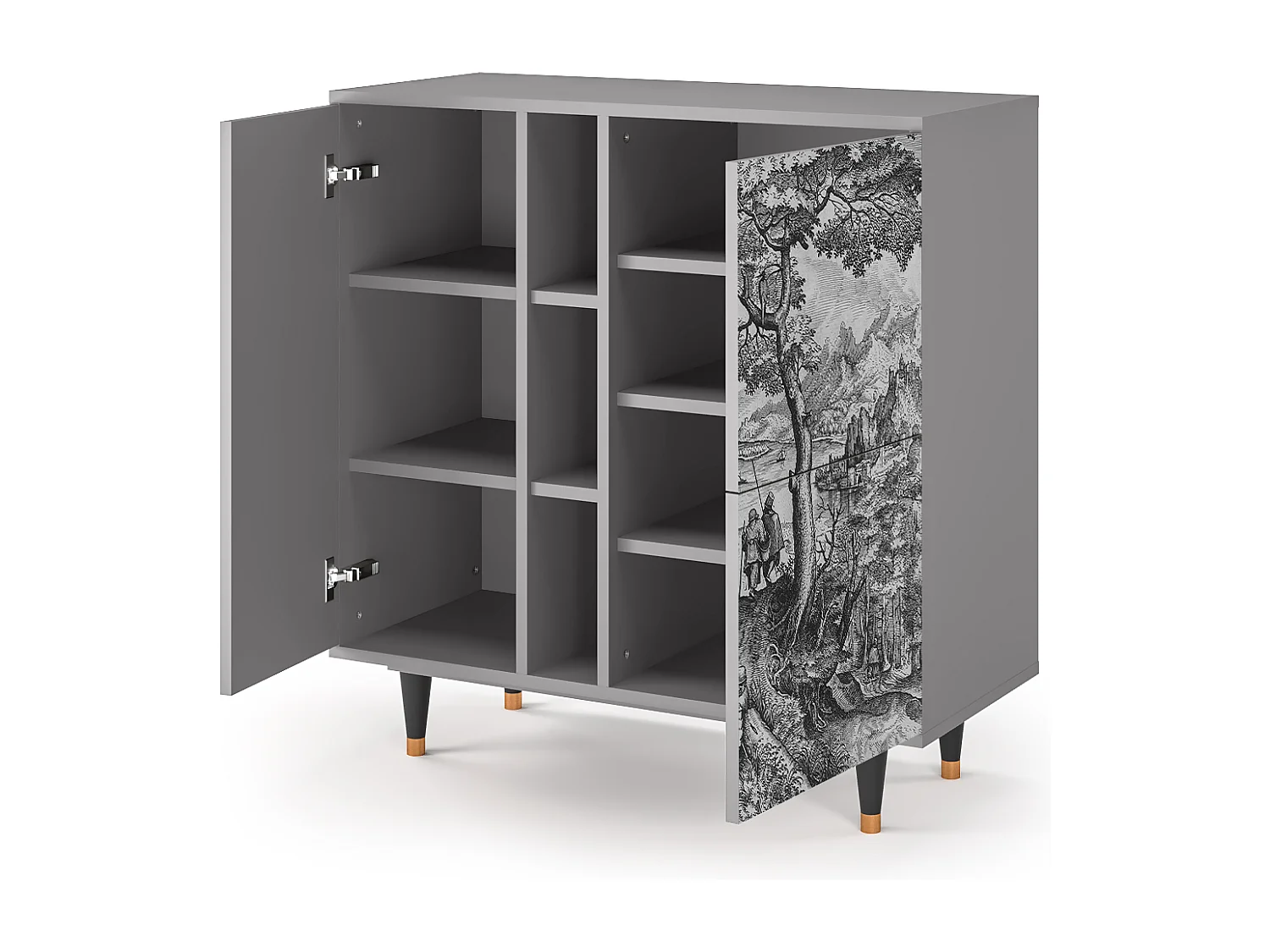 Buffet - 94х96х41 cm - BS5 - Milites Requiescentes, Gris