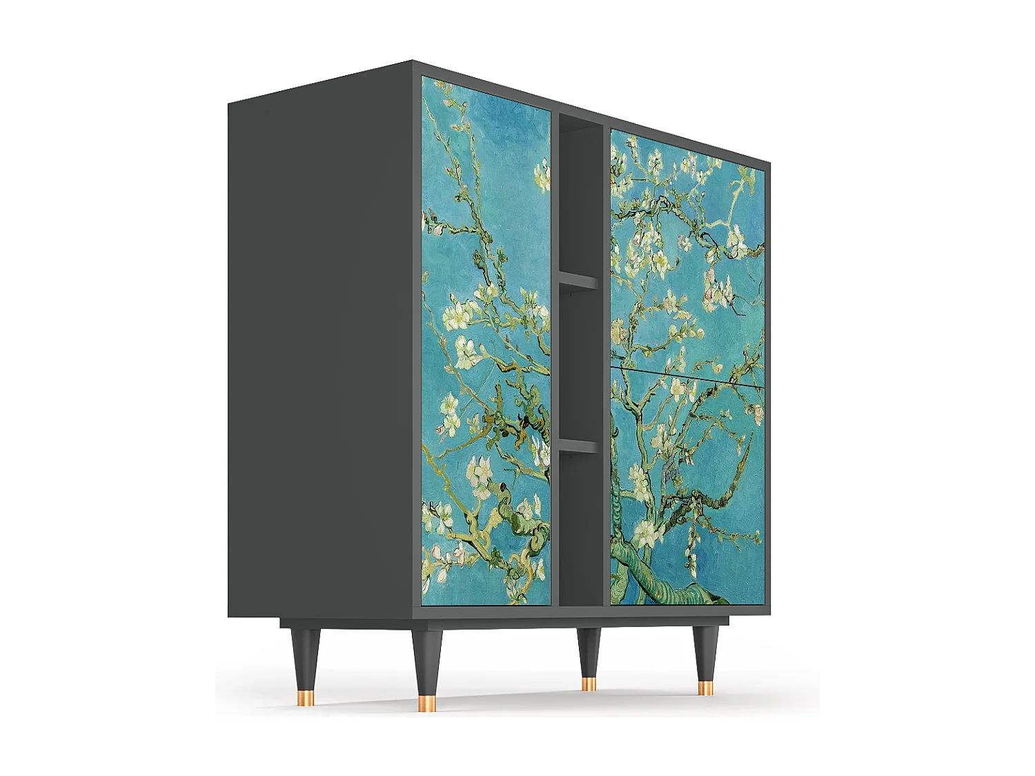 Aparador - 94х96х41 cm - BS5 - Almond Blossom, Antracita