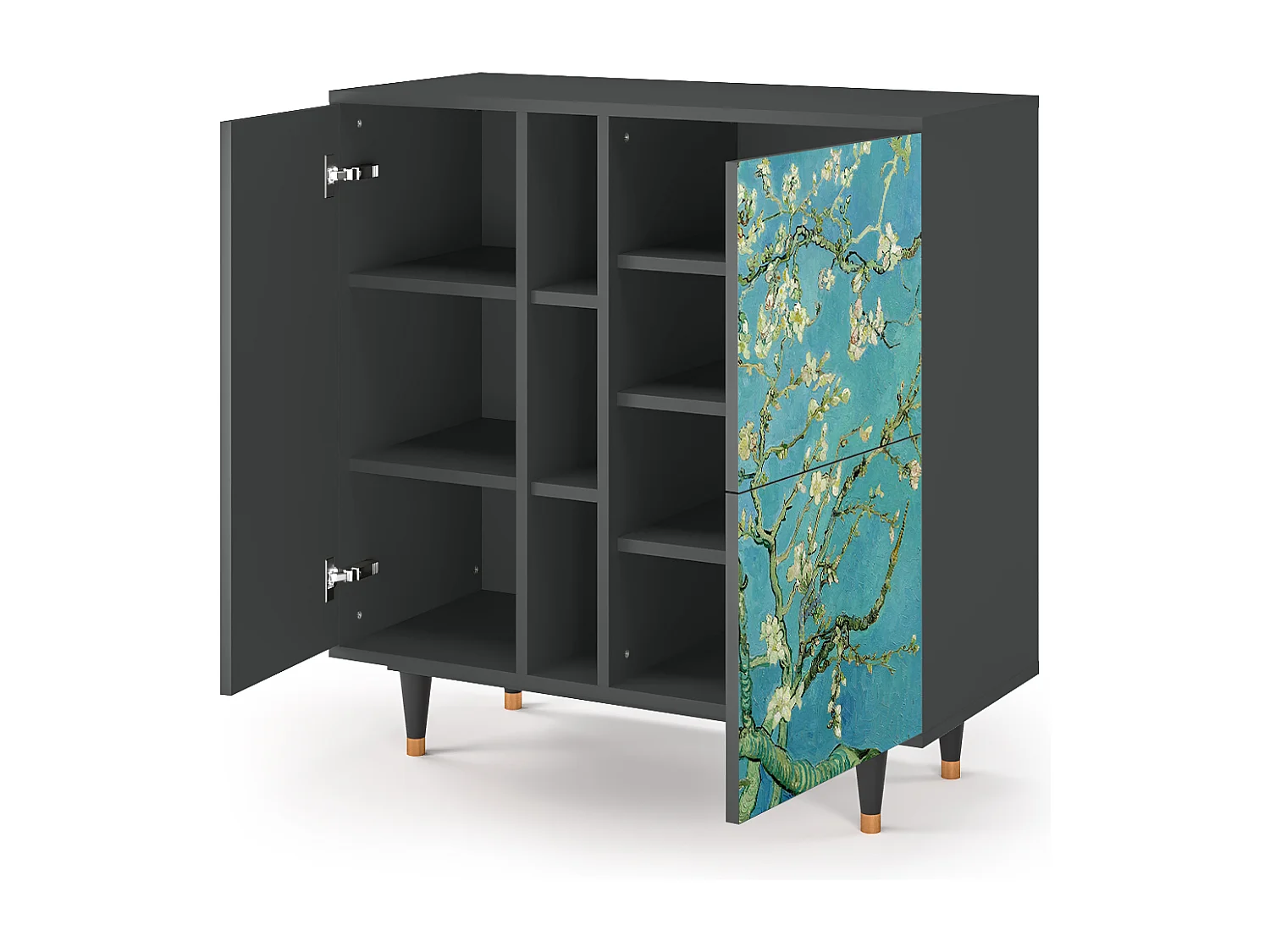 Aparador - 94х96х41 cm - BS5 - Almond Blossom, Antracita