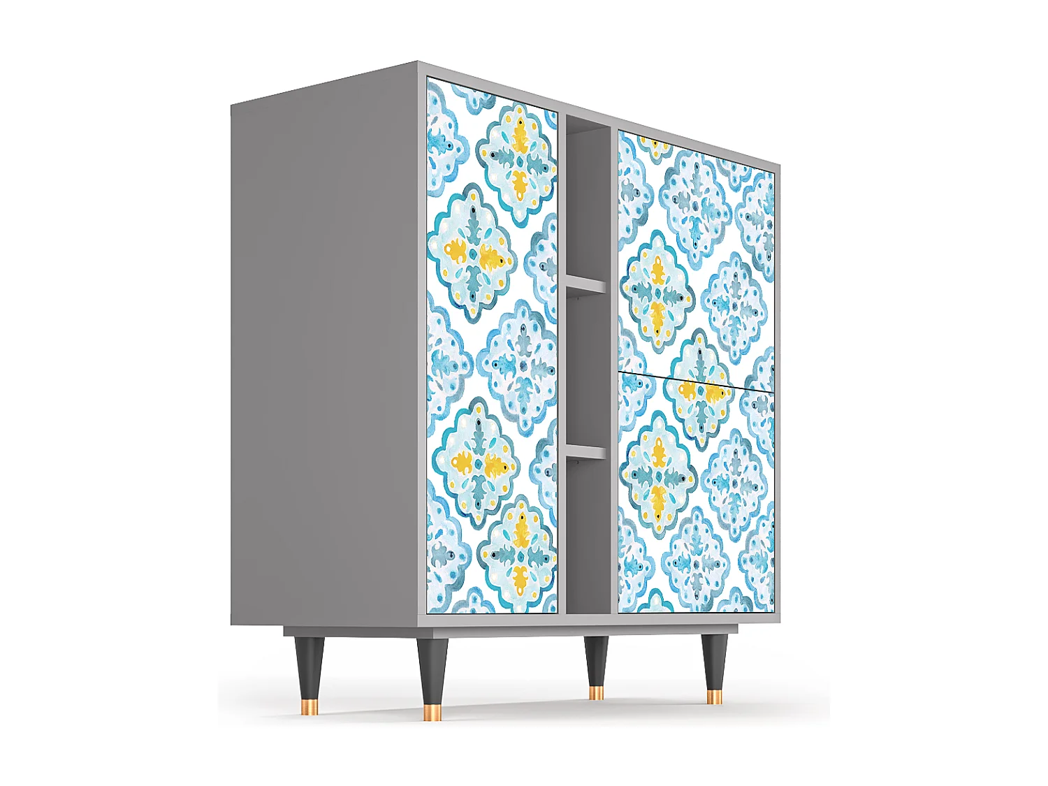 Credenza - 94х96х41 cm - BS5 - Portugese tiles, Grigio