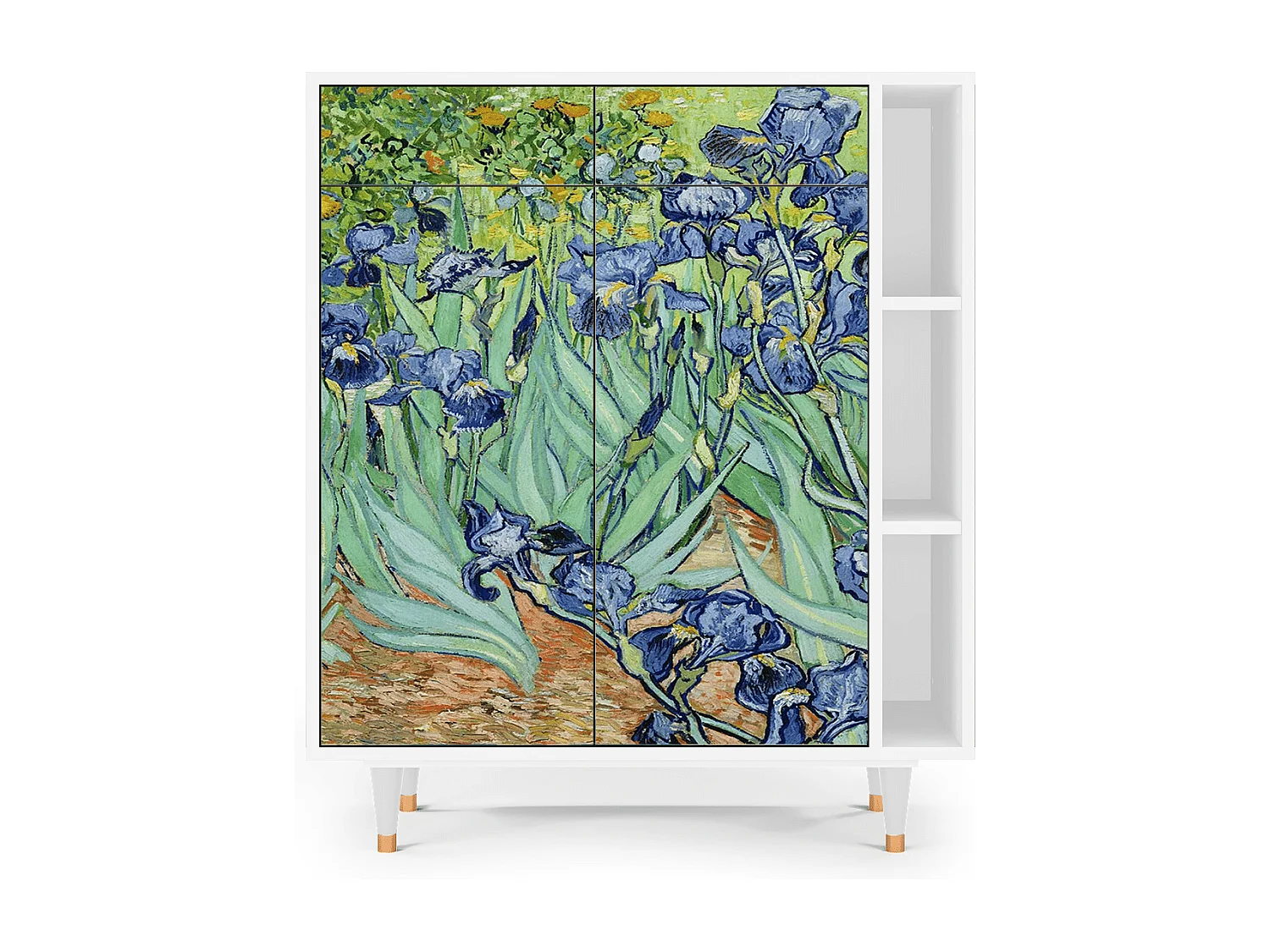 Aparador - 96х110х41 cm - BS6 - Irises , Blanco