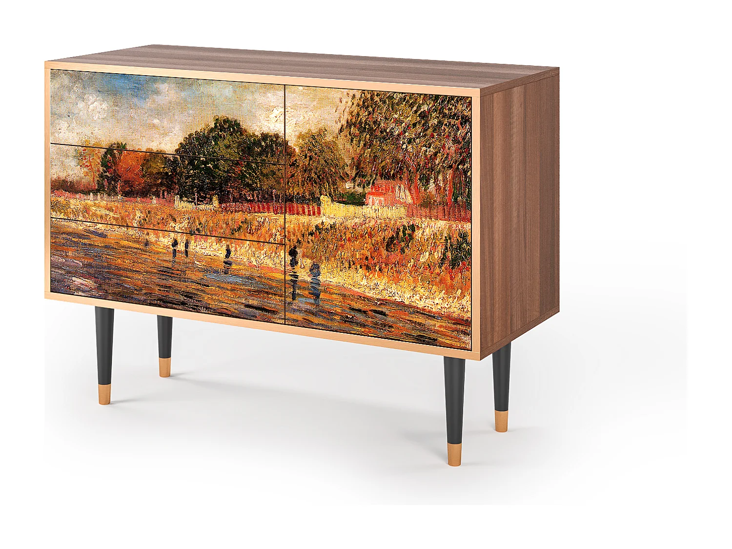 Buffet - 115х84х41 cm - S3 - The Banks, Noyer