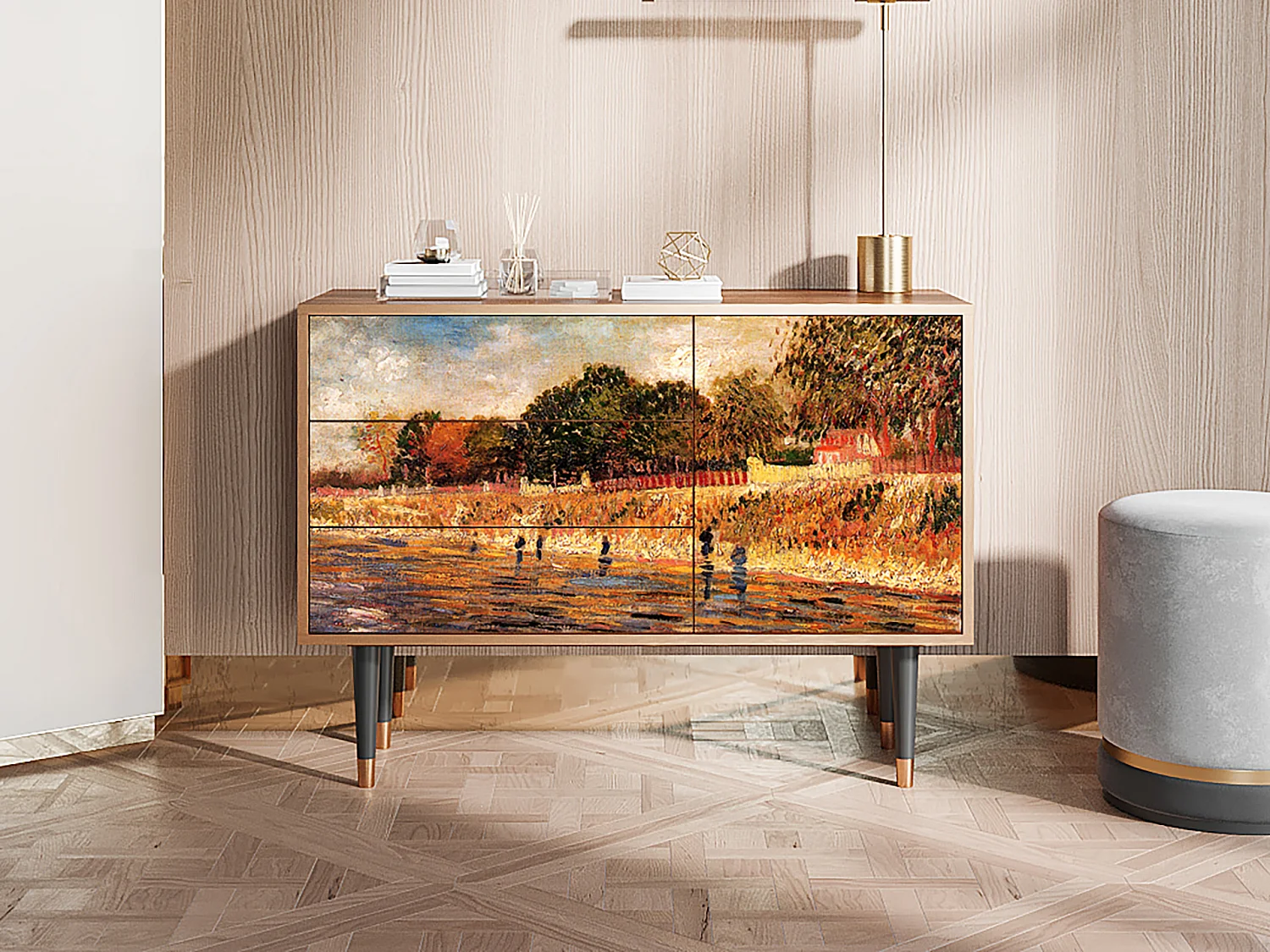 Buffet - 115х84х41 cm - S3 - The Banks, Noyer