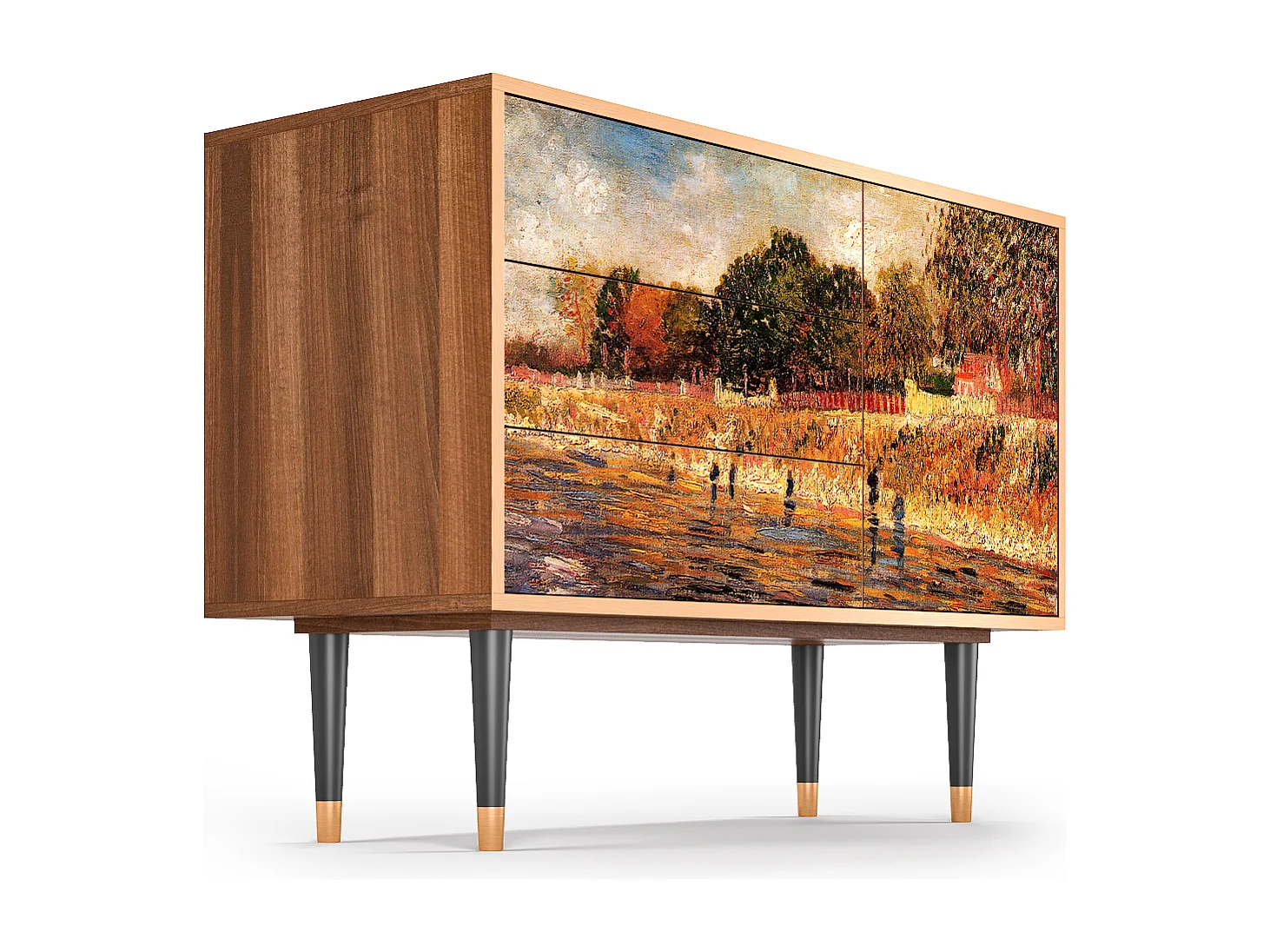 Buffet - 115х84х41 cm - S3 - The Banks, Noyer