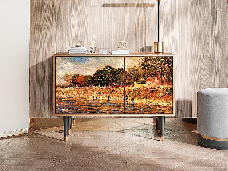 Kredens - 115х84х41 cm - S3 - The Banks, Orzech