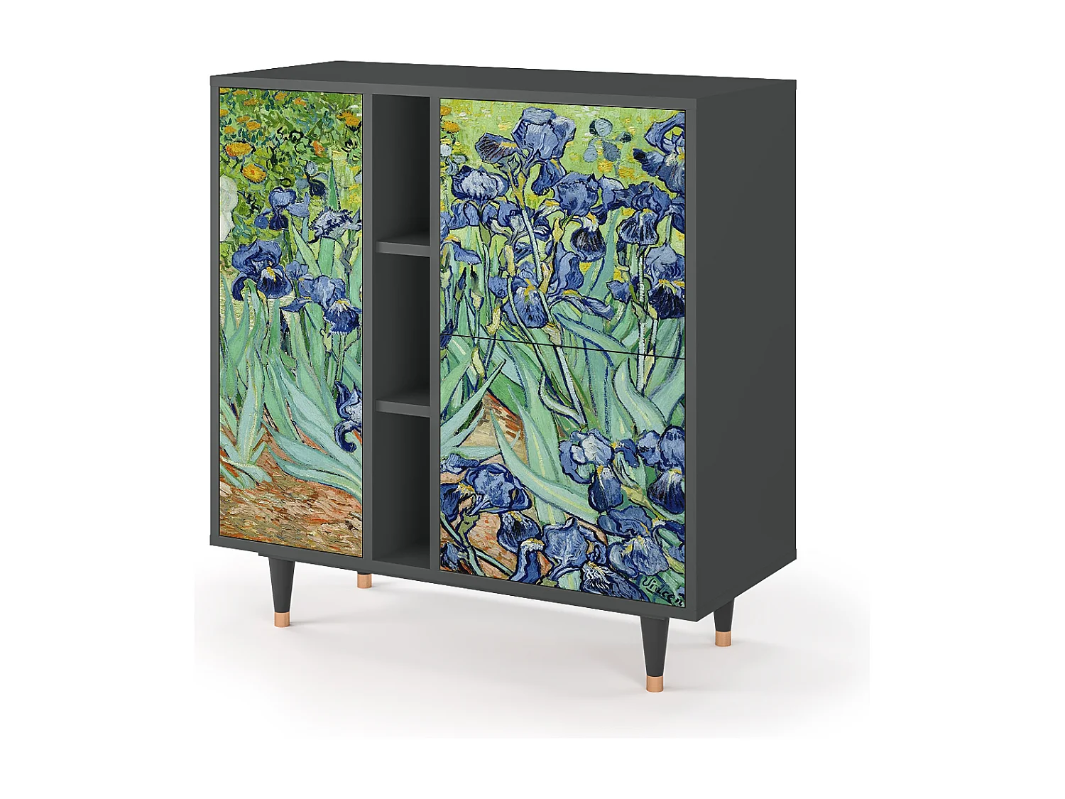 Credenza - 94х96х41 cm - BS5 - Irises , Antracite