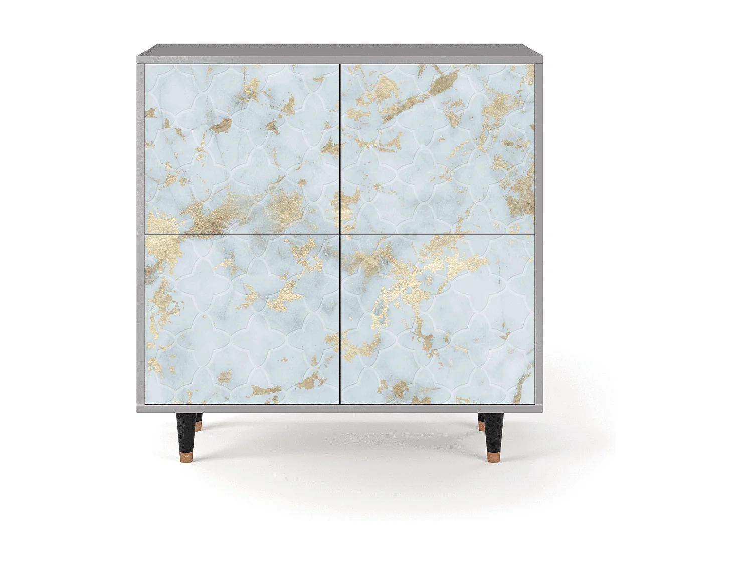 Buffet - 94x96x48 cm - BS3 - Golden Waves, Gris