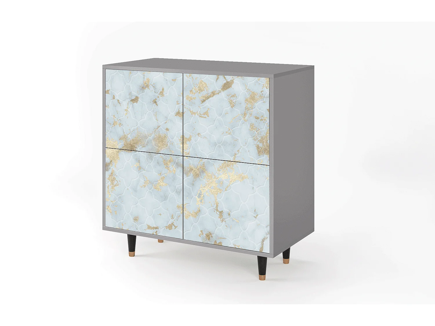 Buffet - 94x96x48 cm - BS3 - Golden Waves, Gris