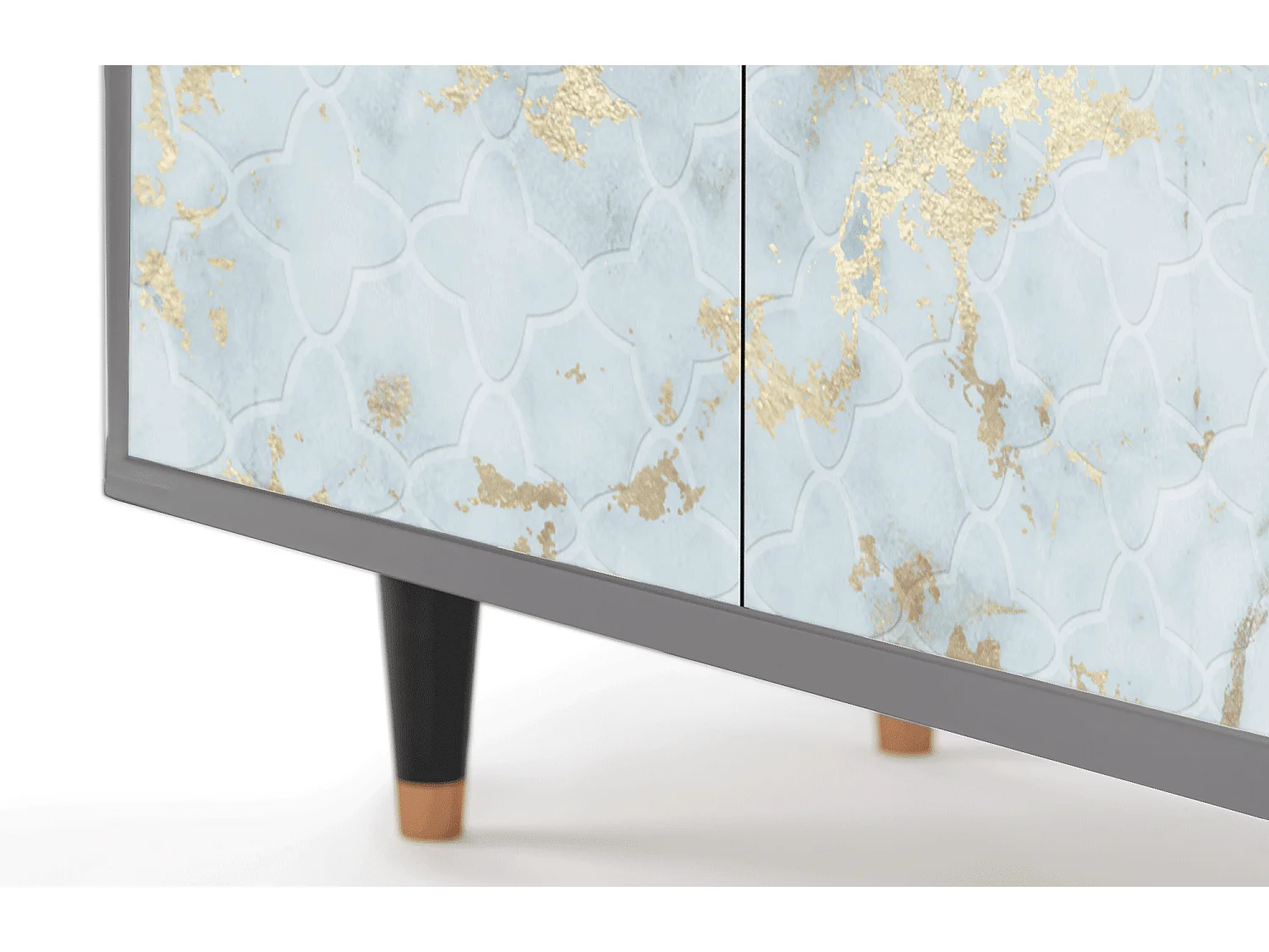 Buffet - 94x96x48 cm - BS3 - Golden Waves, Gris