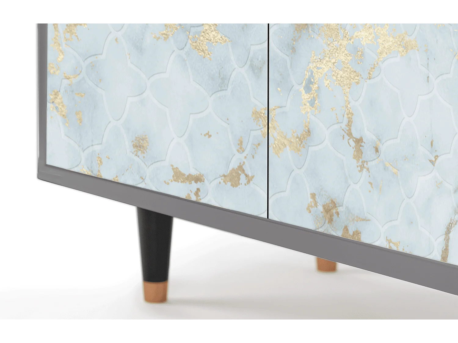 Sideboard - 94x96x48 cm - BS3 - Golden Waves, Grau