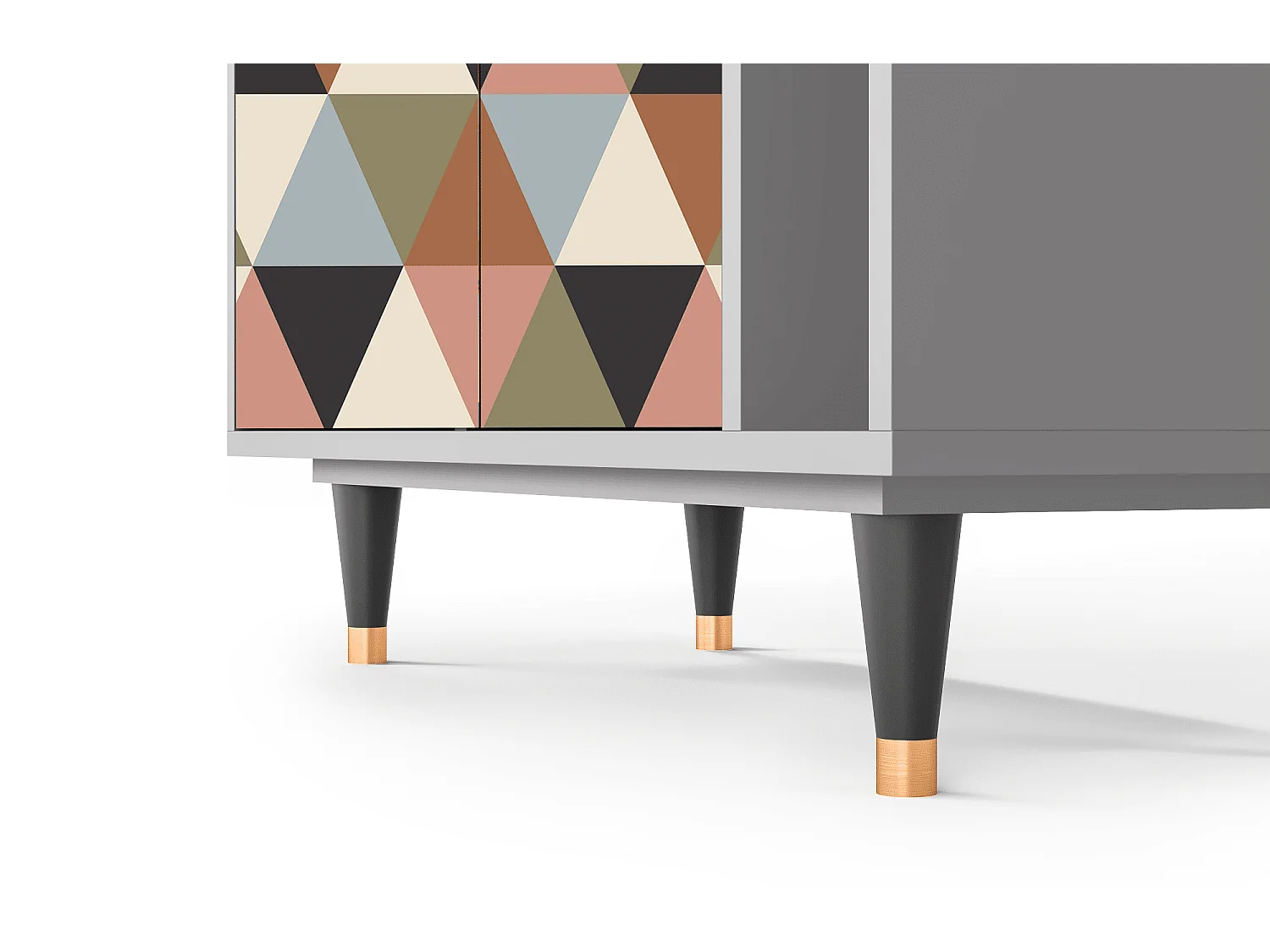 Dressoir - 96х110х41 cm - BS6 - Royal Triangles, Grijs