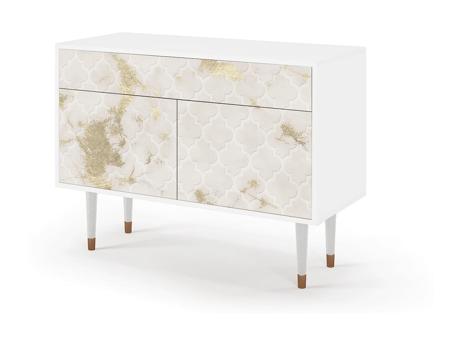 Aparador - 115x85x48 cm - BS4 - Sahara desert, Blanco