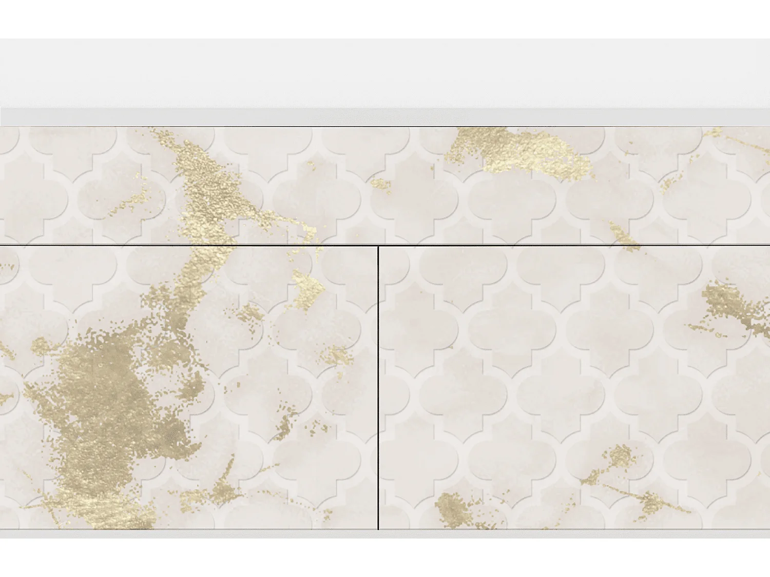 Aparador - 115x85x48 cm - BS4 - Sahara desert, Blanco