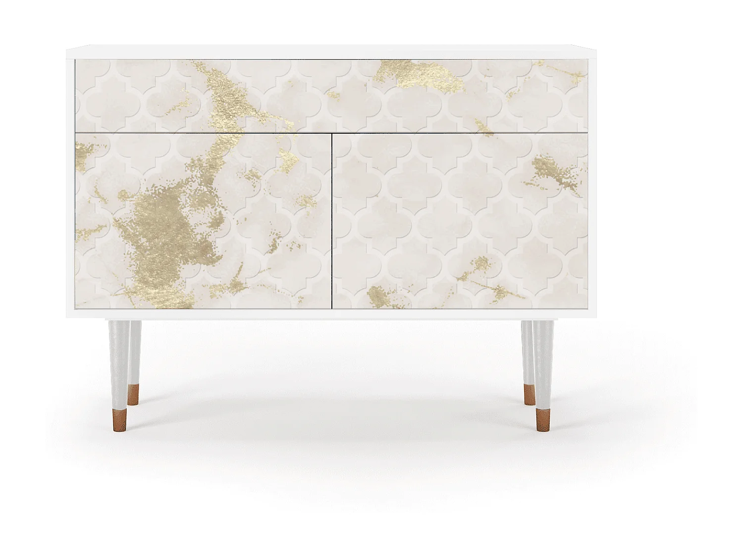 Aparador - 115x85x48 cm - BS4 - Sahara desert, Blanco