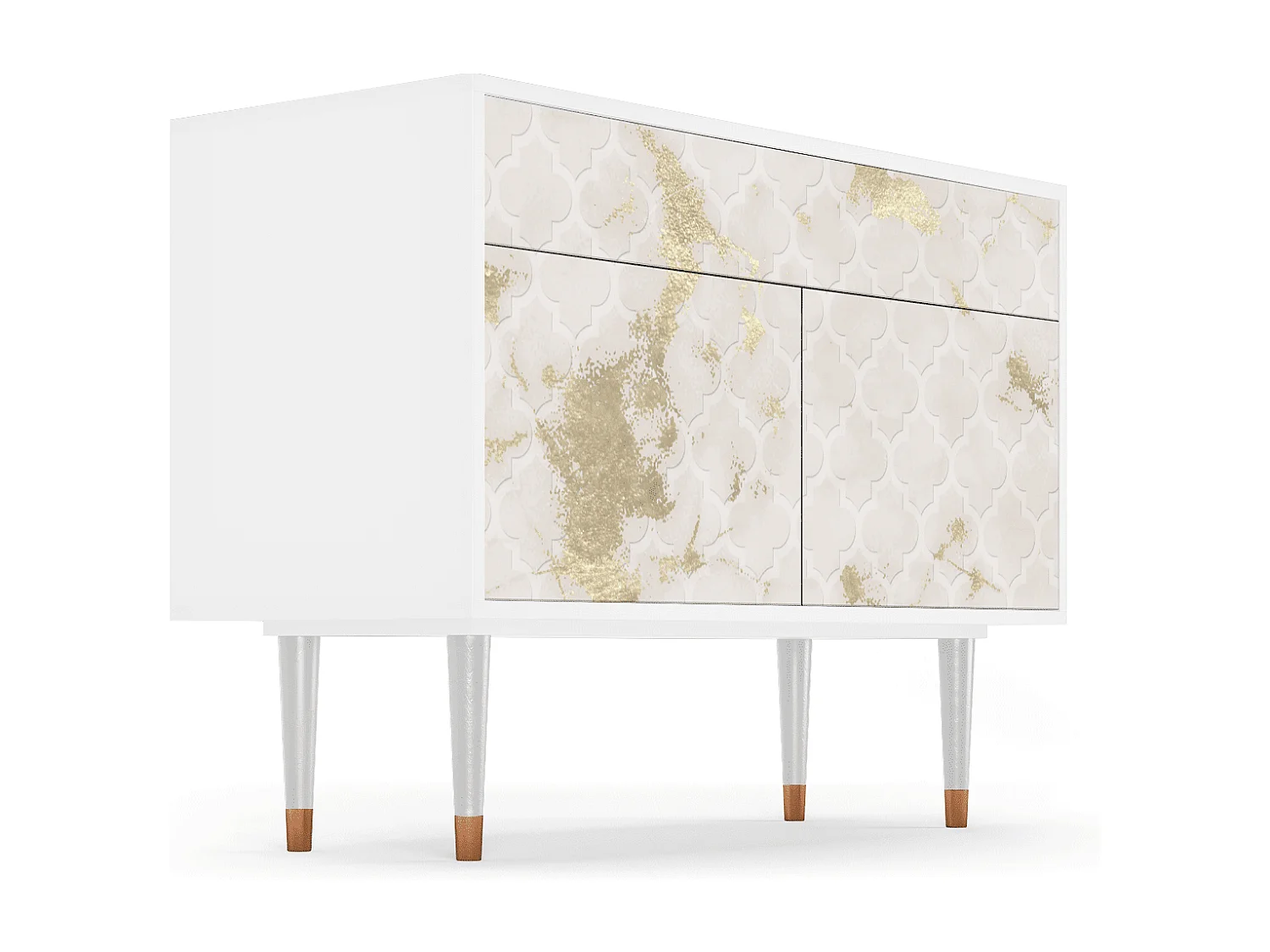 Buffet - 115x85x48 cm - BS4 - Sahara desert, Blanc