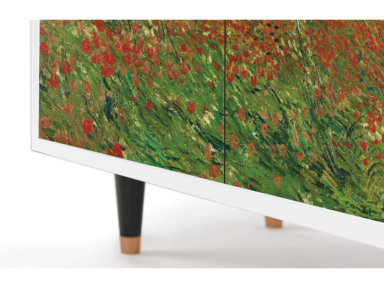 Buffet - 94x96x48 cm - BS3 - Poppy field by van Gogh, Blanc