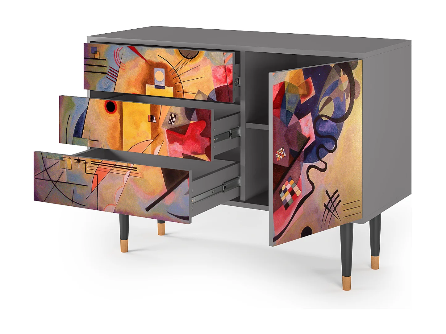 Buffet - 115х84х41 cm - S3 - Modern Art, Gris