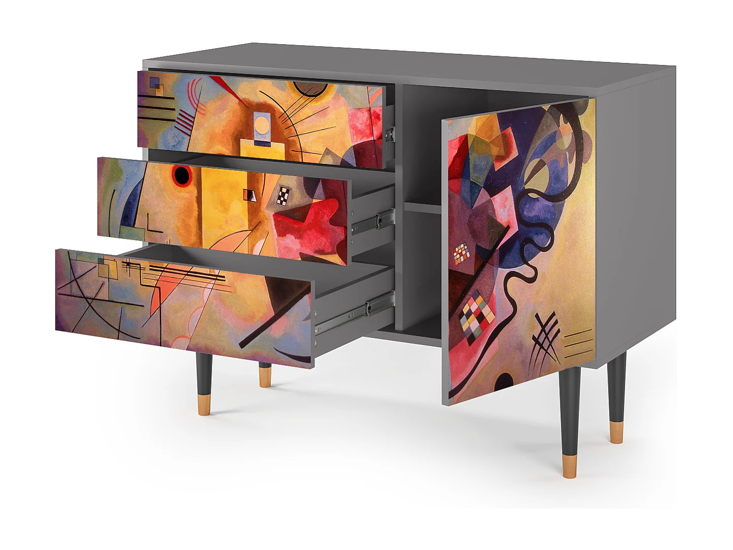 Credenza - 115х84х41 cm - S3 - Modern Art, Grigio