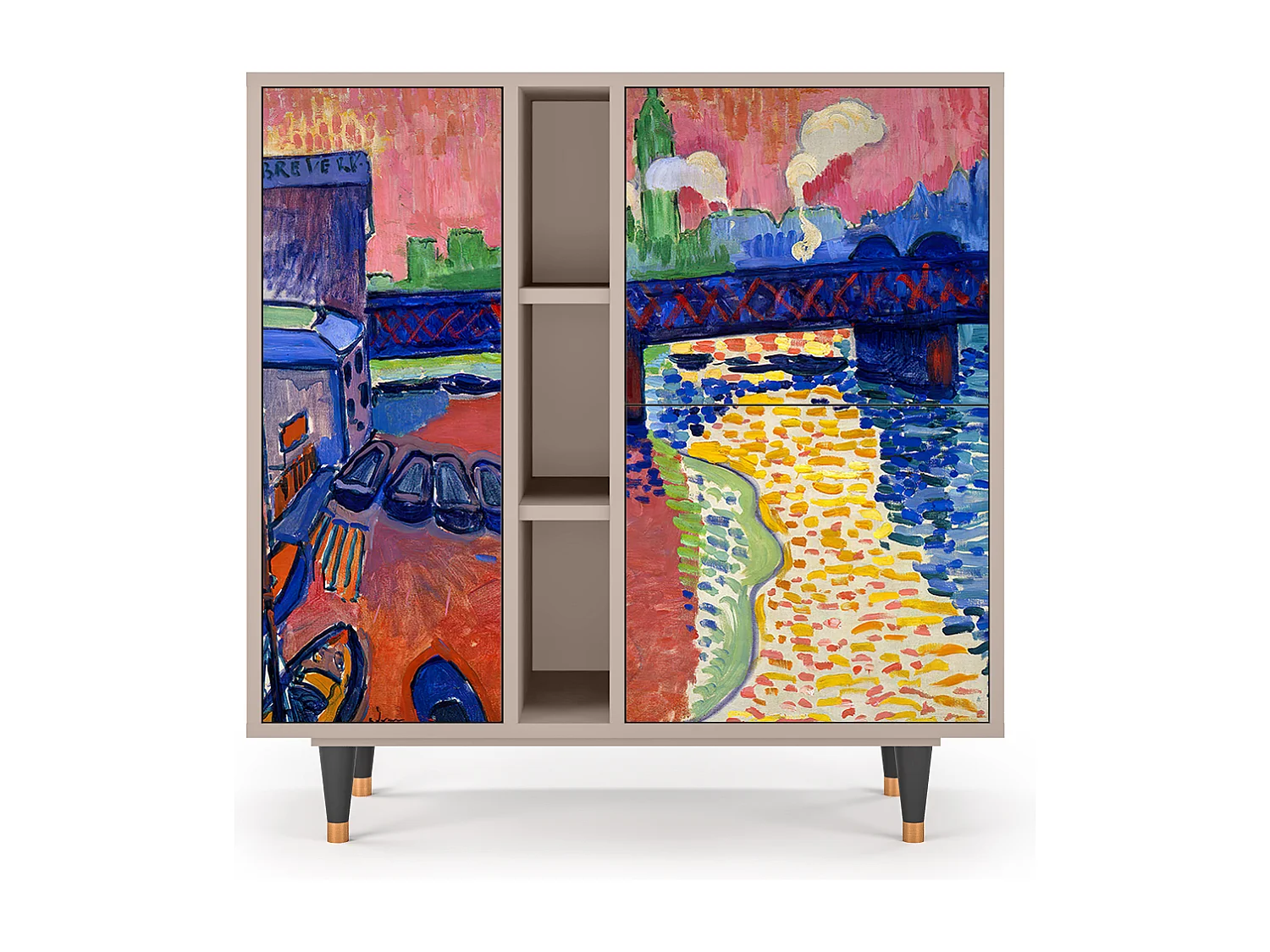 Credenza - 94х96х41 cm - BS5 - Charing Cross Bridge, Latte