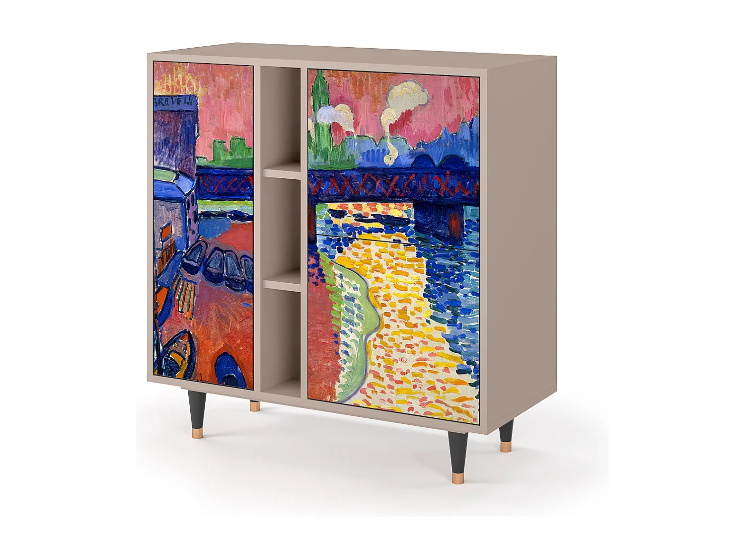 Credenza - 94х96х41 cm - BS5 - Charing Cross Bridge, Latte