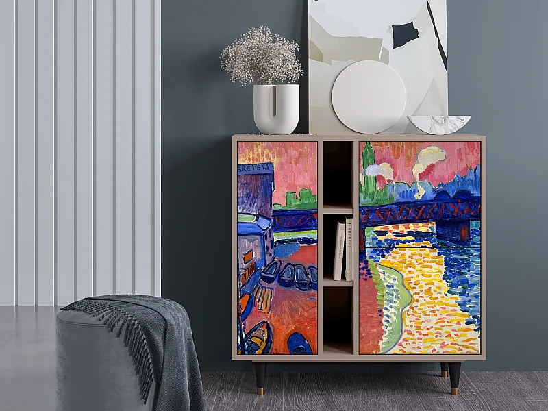 Credenza - 94х96х41 cm - BS5 - Charing Cross Bridge, Latte