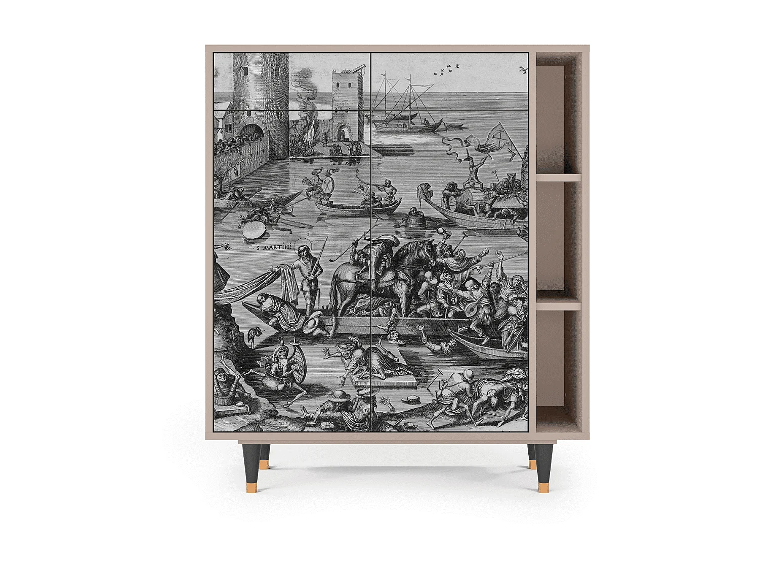 Buffet - 96х110х41 cm - BS6 - Saint Martin, Latte