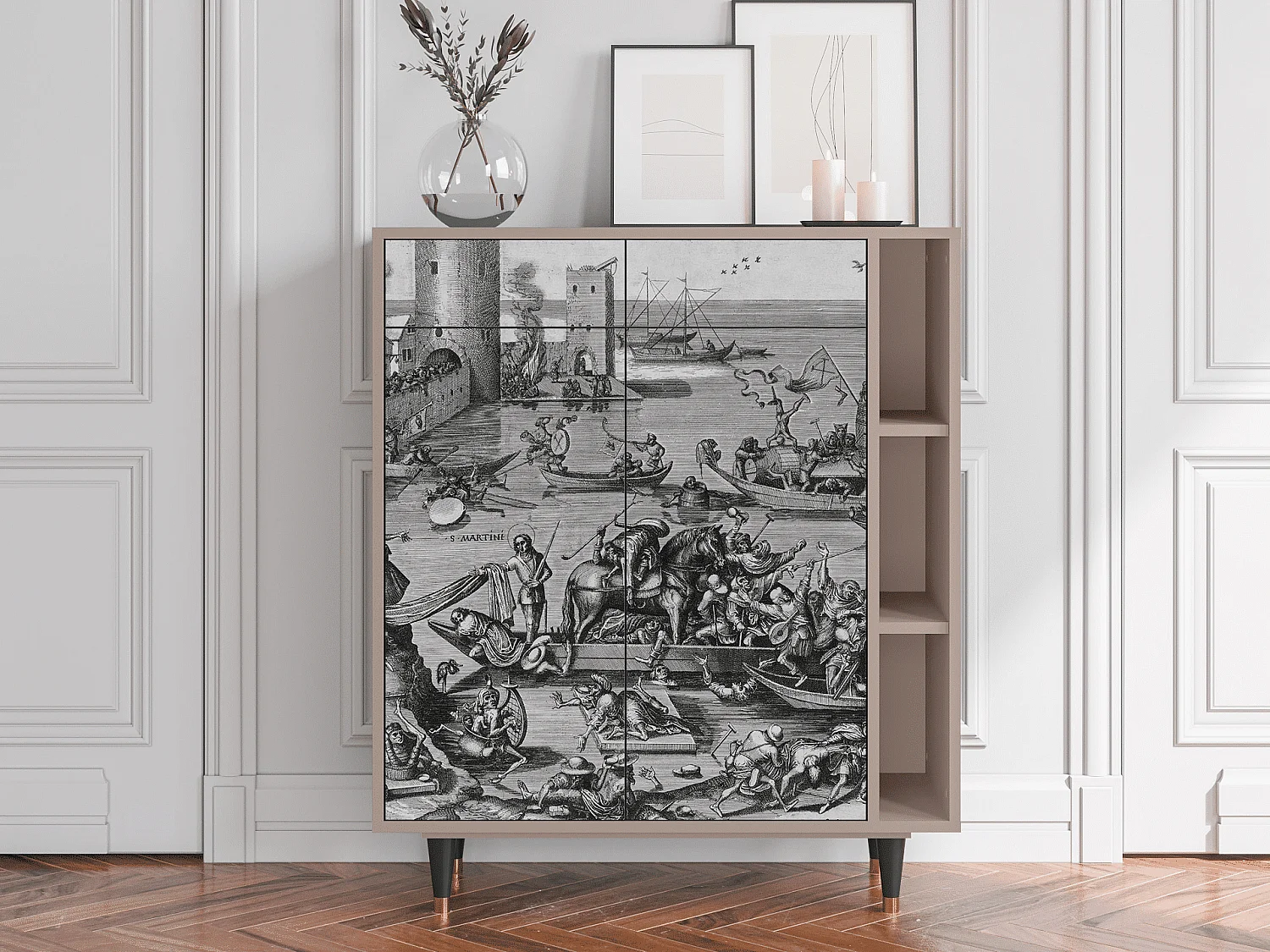 Aparador - 96х110х41 cm - BS6 - Saint Martin, Latte