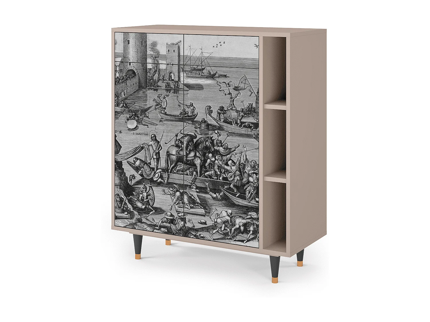 Aparador - 96х110х41 cm - BS6 - Saint Martin, Latte