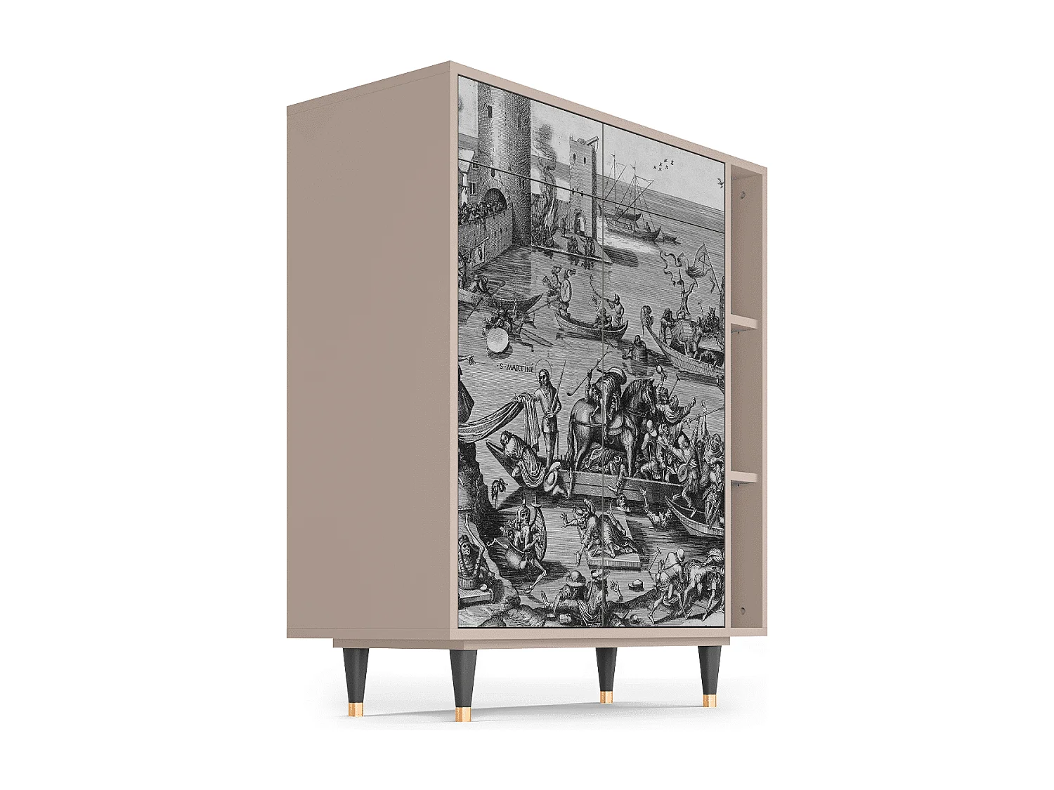 Aparador - 96х110х41 cm - BS6 - Saint Martin, Latte