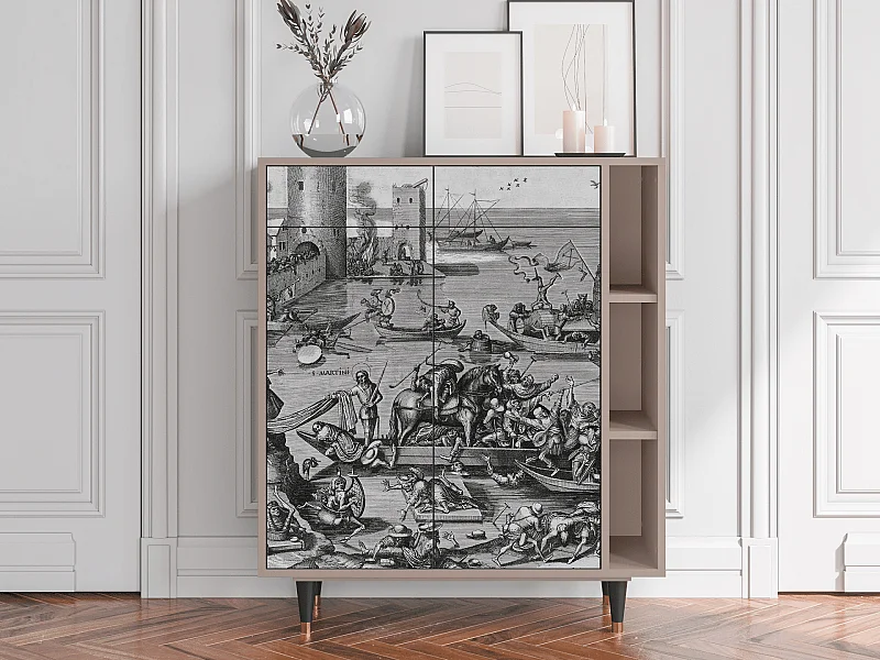 Buffet - 96х110х41 cm - BS6 - Saint Martin, Latte