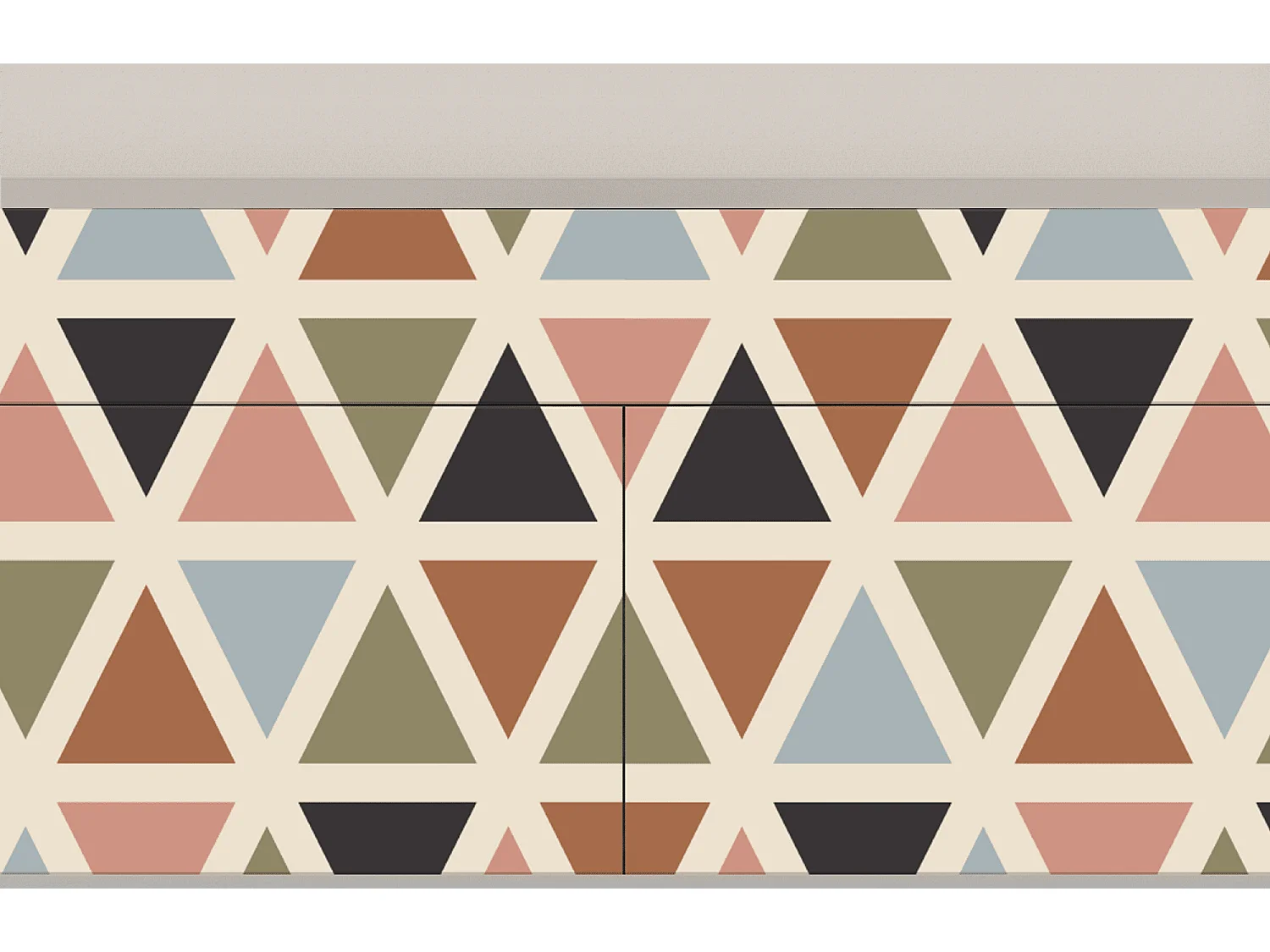 Buffet - 115x85x48 cm - BS4 - Royal Triangles, Sable