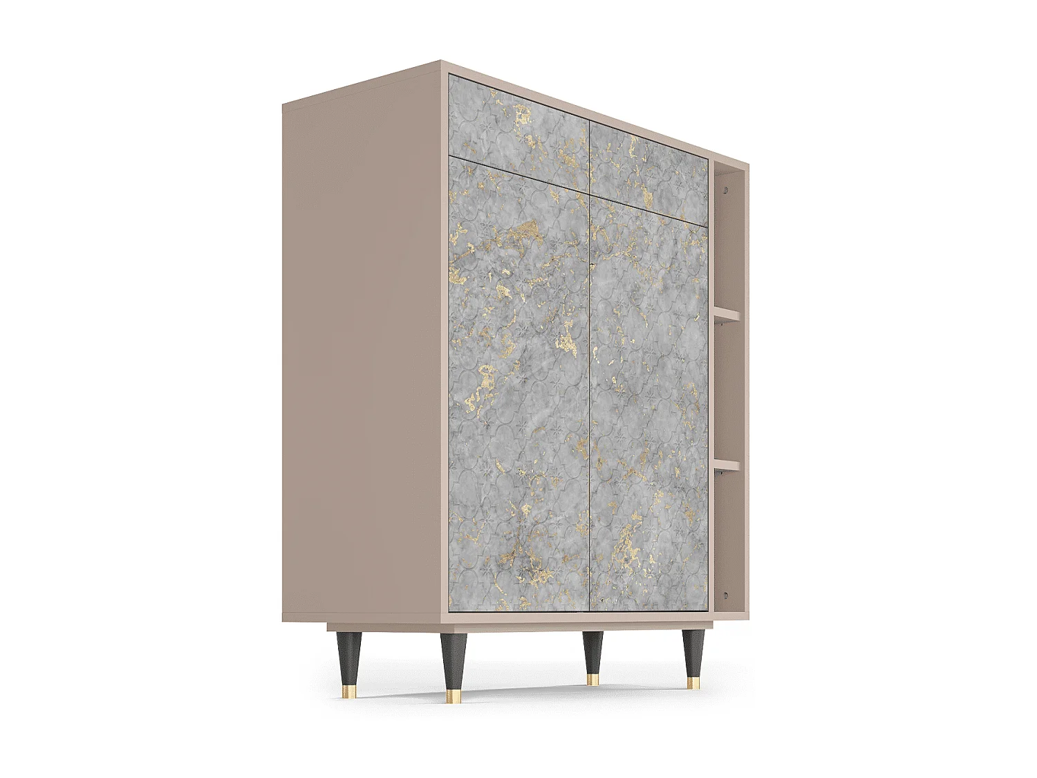 Kredens - 96х110х41 cm - BS6 - Mariana Trench, Latte