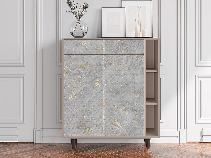 Kredens - 96х110х41 cm - BS6 - Mariana Trench, Latte