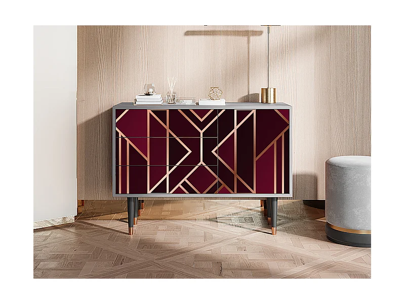 Buffet - 115х84х41 cm - S3 - Burgundy Jewelery, Gris