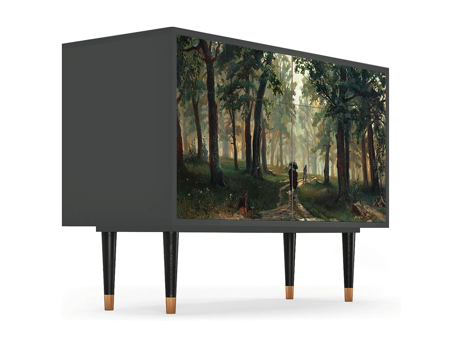 Aparador - 115x85x48 cm - BS4 -  Rain in the Oak Forest, Antracita