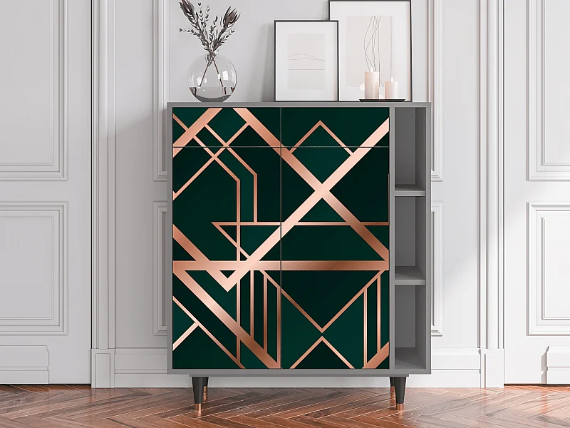 Buffet - 96х110х41 cm - BS6 - Emerald Gatsby, Gris