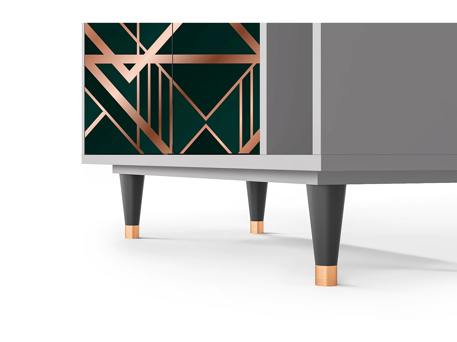 Kredens - 96х110х41 cm - BS6 - Emerald Gatsby, Szary