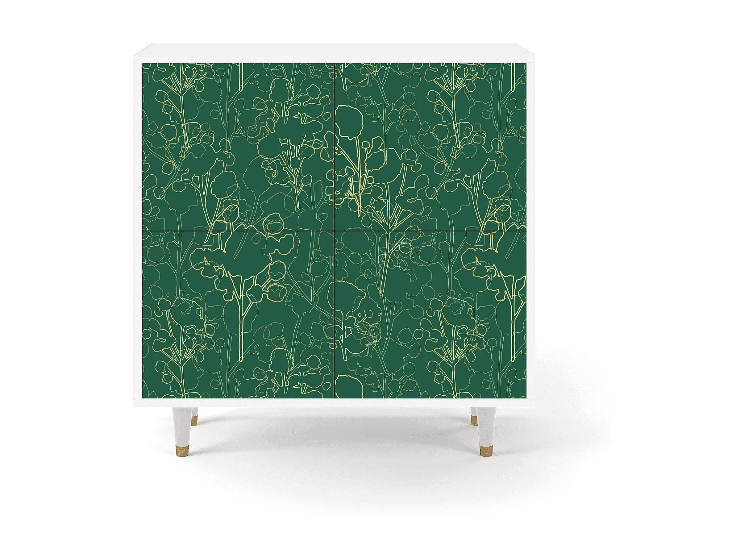 Aparador - 94x96x48 cm - BS3 - Emerald Forest, Blanco