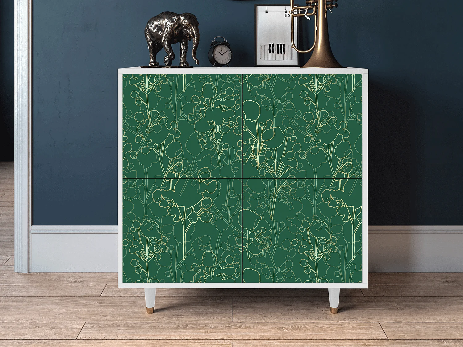Buffet - 94x96x48 cm - BS3 - Emerald Forest, Blanc