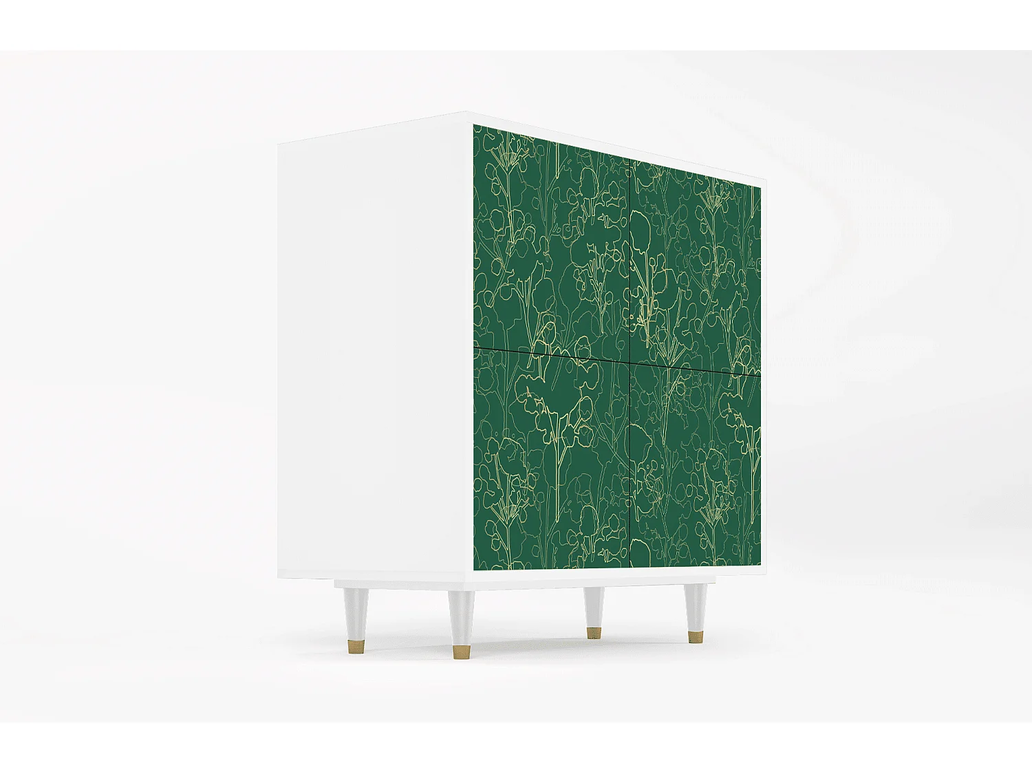 Buffet - 94x96x48 cm - BS3 - Emerald Forest, Blanc