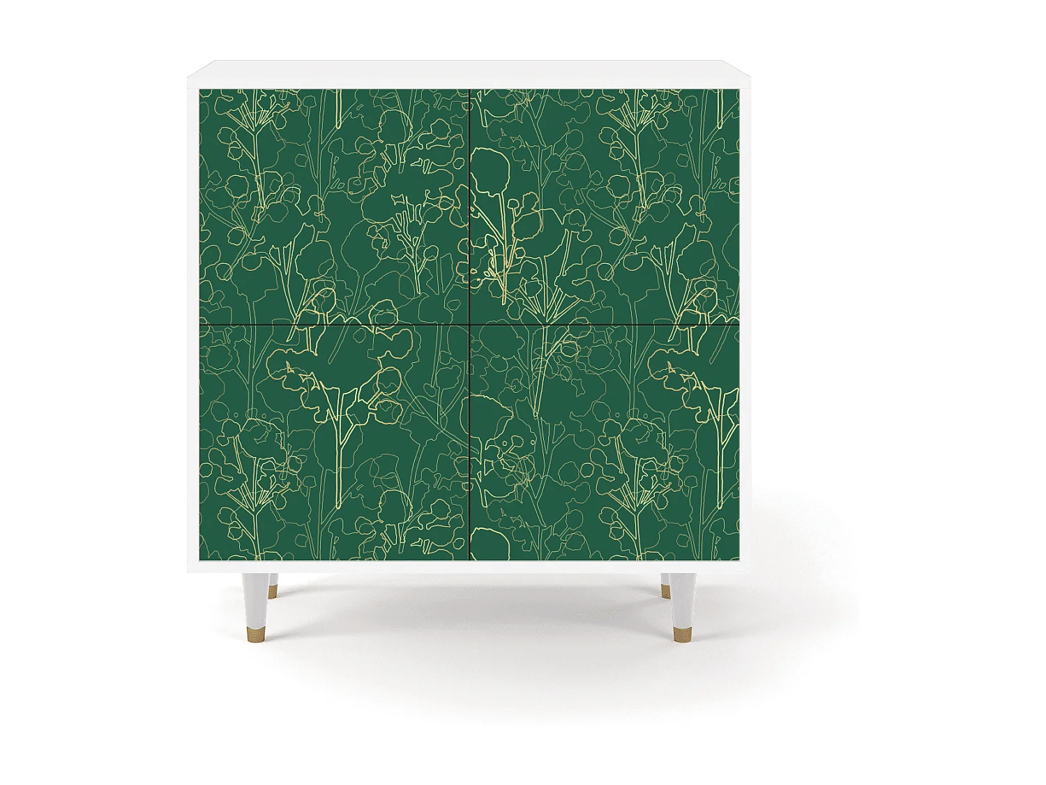 Buffet - 94x96x48 cm - BS3 - Emerald Forest, Blanc