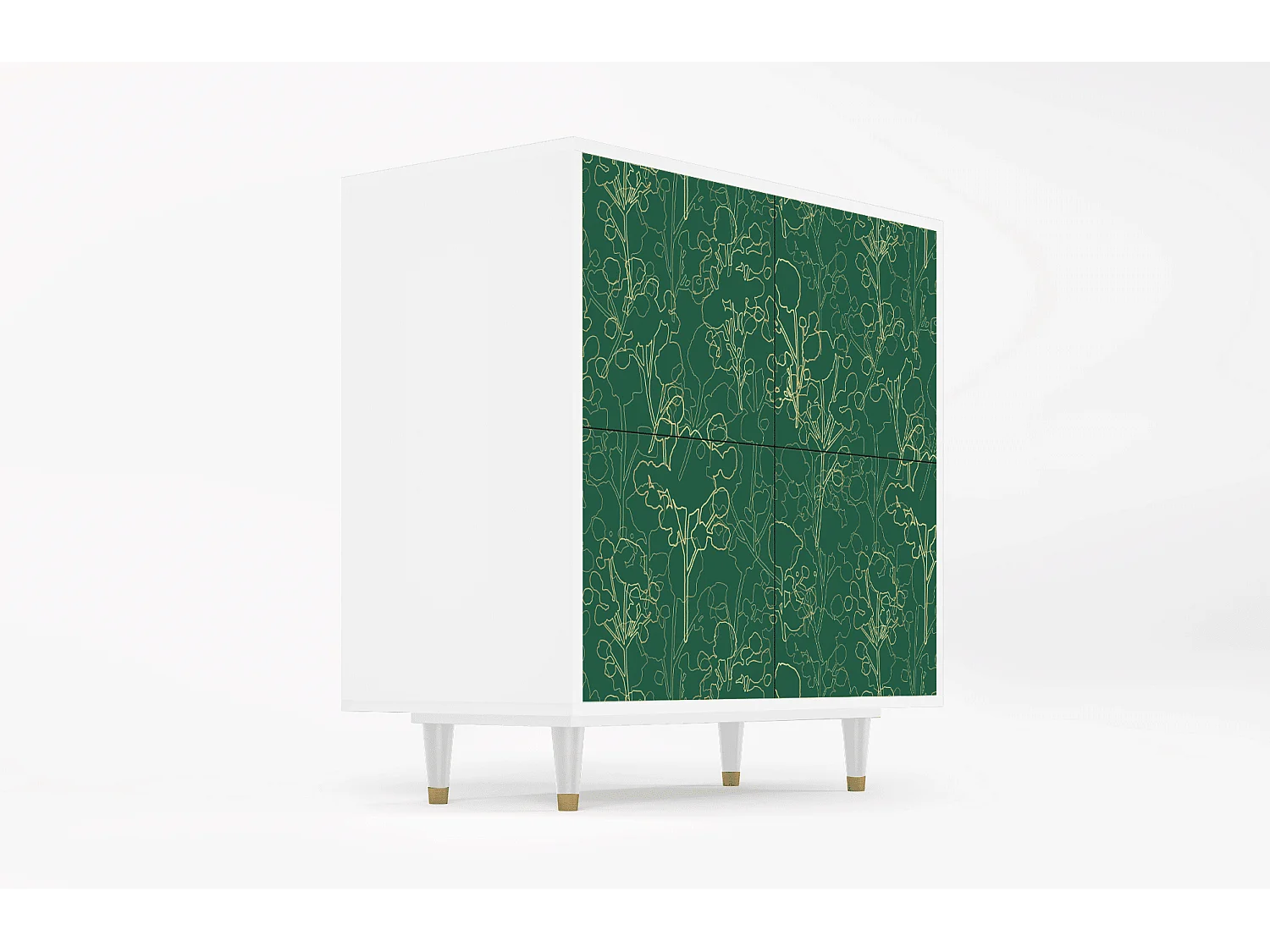 Buffet - 94x96x48 cm - BS3 - Emerald Forest, Blanc