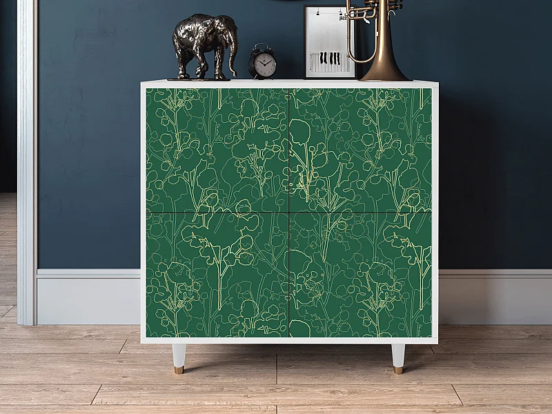 Buffet - 94x96x48 cm - BS3 - Emerald Forest, Blanc