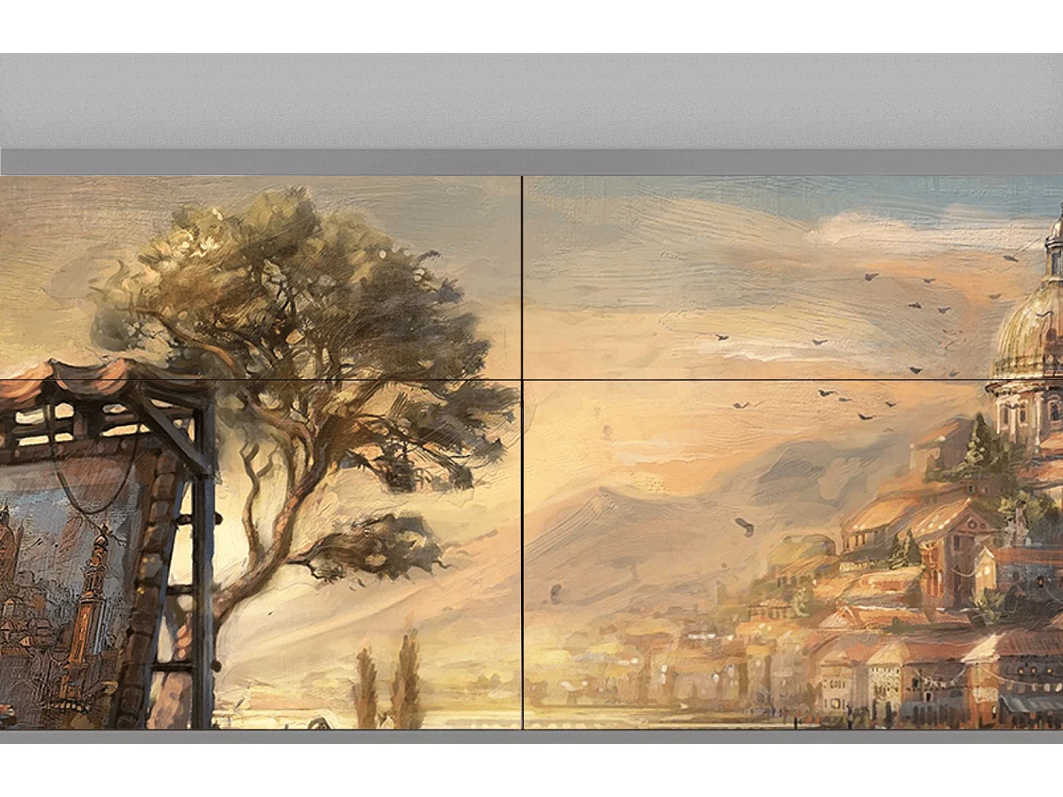 Credenza - 115x85x48 cm - BS4 - Venice, Grigio