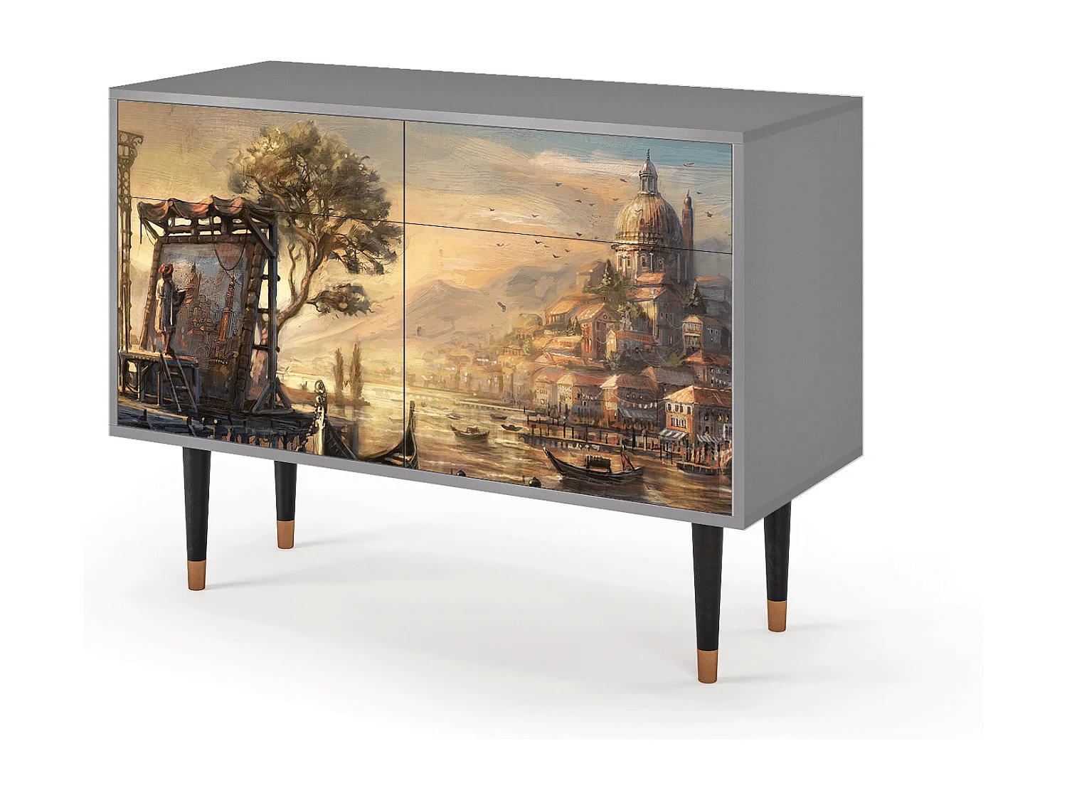 Dressoir - 115x85x48 cm - BS4 - Venice, Grijs