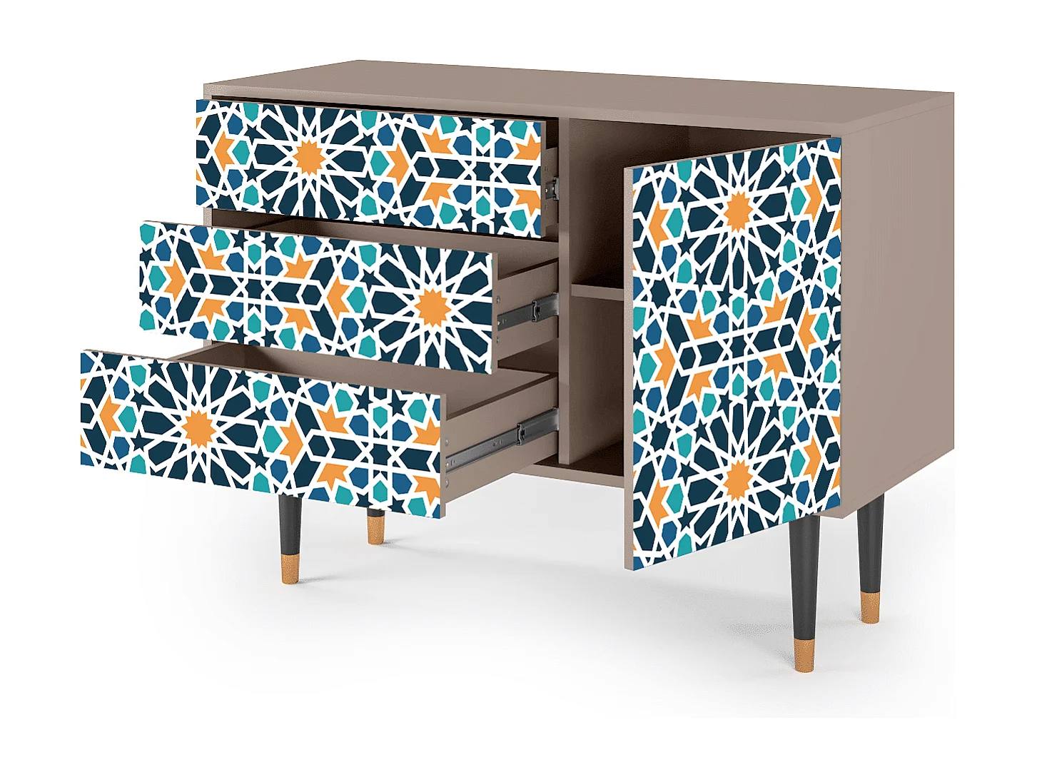 Buffet - 115х84х41 cm - S3 - Kaleidoscope, Latte