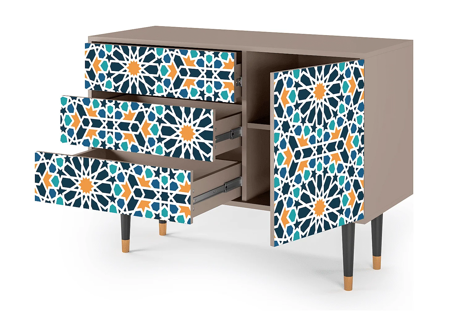 Credenza - 115х84х41 cm - S3 - Kaleidoscope, Latte