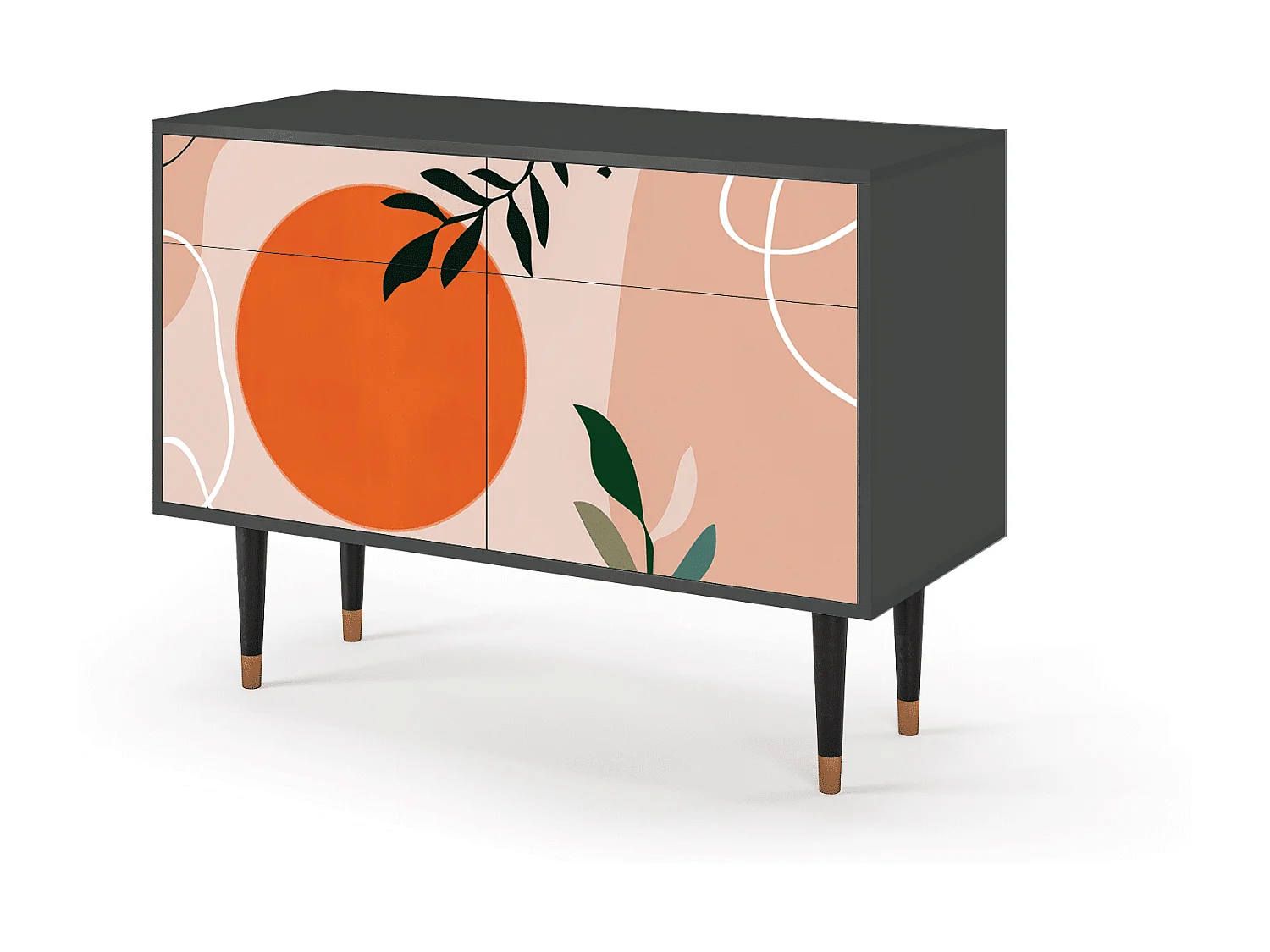 Buffet - 115x85x48 cm - BS4 - Artwork, Anthracite